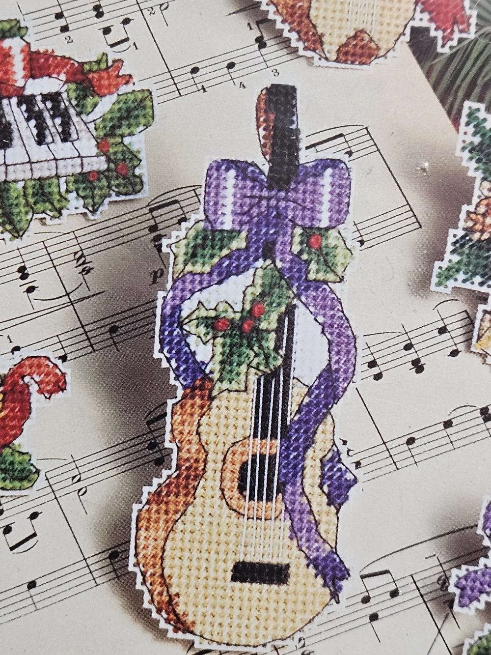 Musical Instruments Ornaments Kit Sealed Vintage Christmas Craft Supply